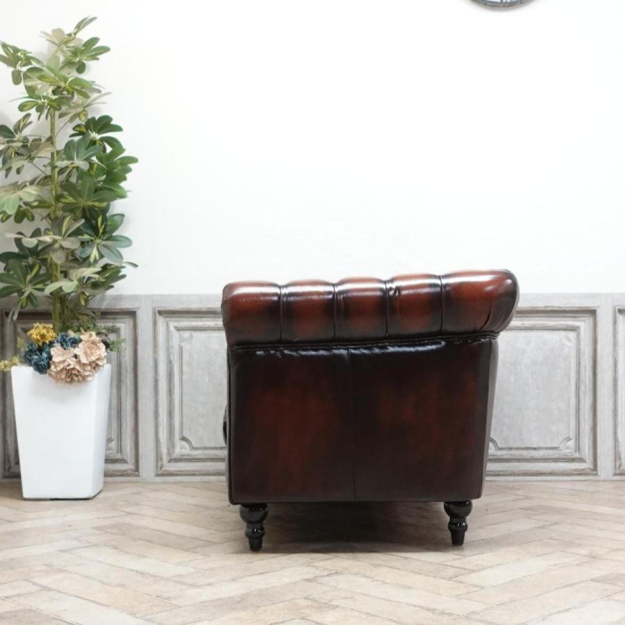 チェスターフィールドソファ 2人掛け 2P 二人 アンティークソファー