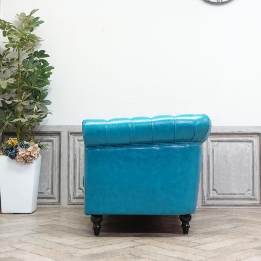 美品 ウイスキー色 2人掛けチェスターフィールドソファ チェスターフィールドソファ 2人掛け 2P 二人 アンティーク