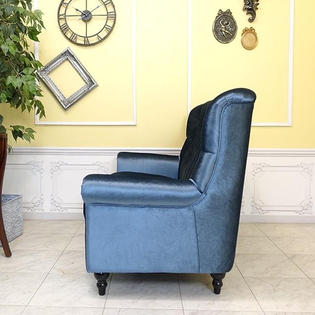 ダブルソファ 昭和レトロ ソファ アンティーク ウィングチェア 2