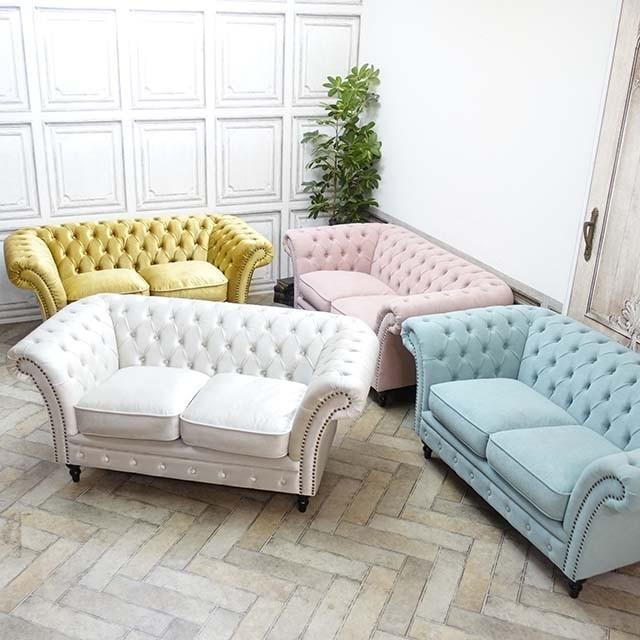 チェスターフィールドソファ チェスターフィールドソファー 2人掛け