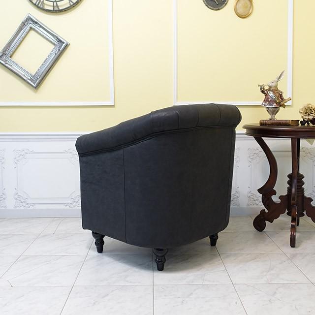 チェスターフィールドソファ 1人掛け 1P 1シーター アンティーク