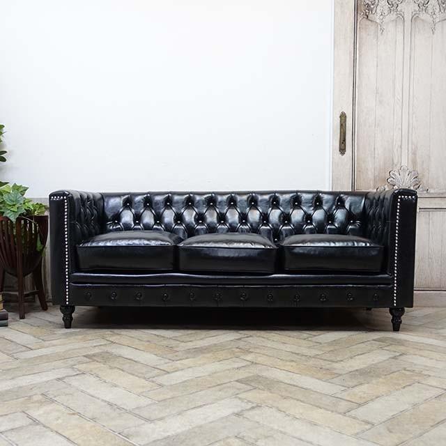 チェスターフィールドソファ 3人掛け 三人掛け 3P 英国 3シーター