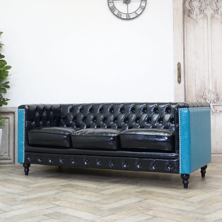 チェスターフィールドソファ 3P 英国 3シーター 三人 3人掛け