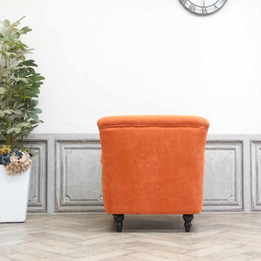 一人掛け ソファ シングルソファー アンティーク風 シンプル