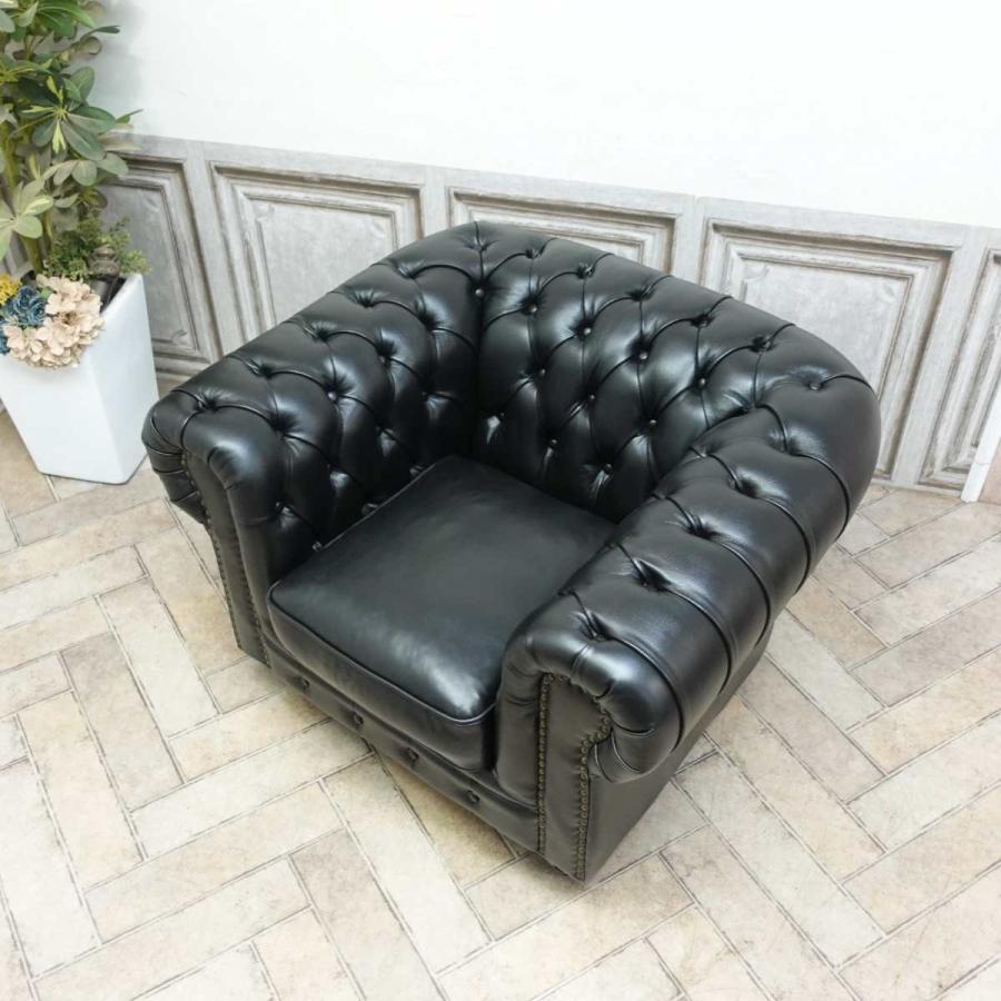 1人掛け ソファ チェスターフィールド 一人 アンティーク