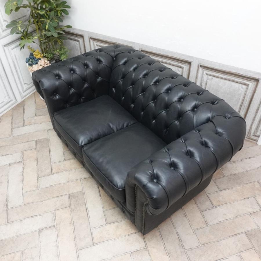 2人掛け ソファ チェスターフィールド ソファー アンティーク