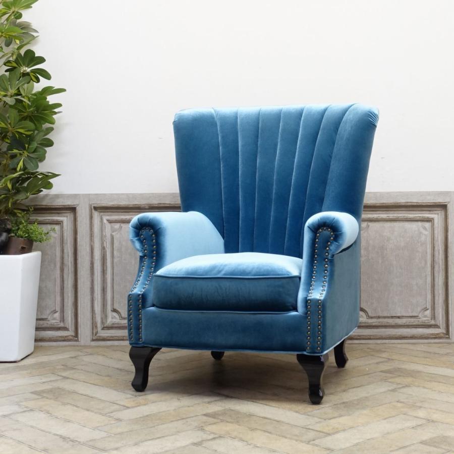 アンティークソファ レトロ 一人掛け 1P 1シーター シングル