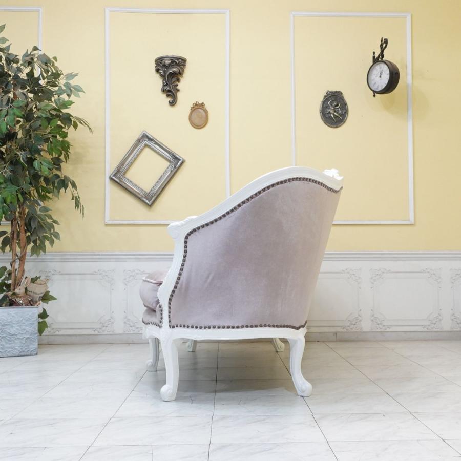 アウトレット ソファ 2人掛け ロココ調家具 訳あり現状渡し