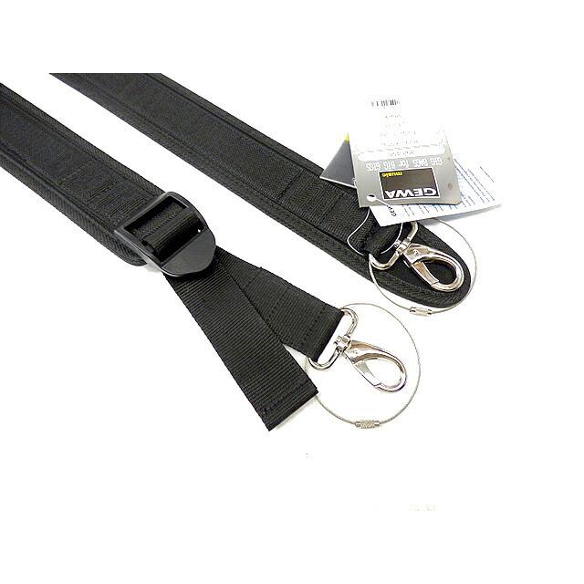 GEWA チェロ用ストラップ 黒 超美品 GEWA]ゲバ チェロケース用