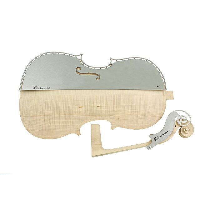 Strad  Gore-Booth 1710 Cello Templates, 2p-set #739418 チェロ 鋳型 スクロール用と表板用の2枚1組 楽器、器材-その他楽器、機材、関連用品