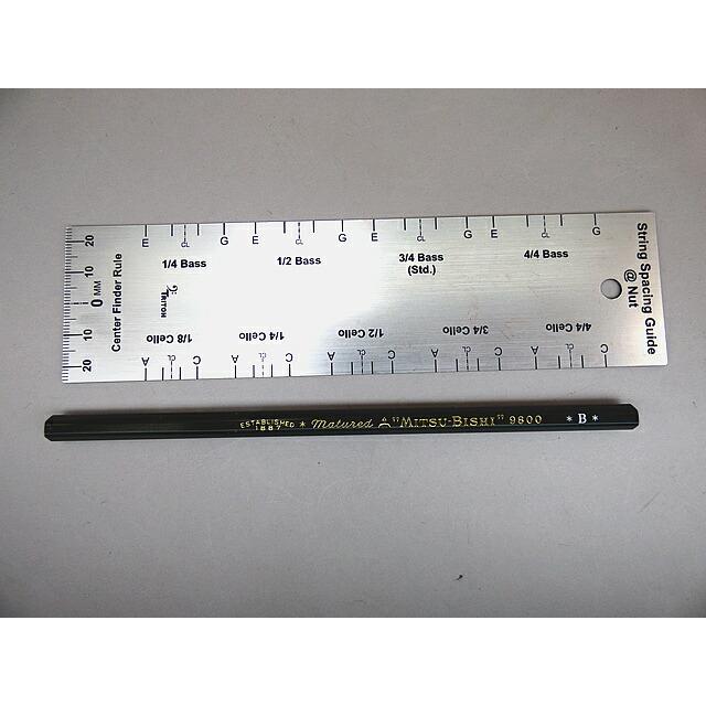 Cello/Bass Nut Spacing Guide チェロ バス ナット (上駒) 糸道ゲージ nutgaugecellobass