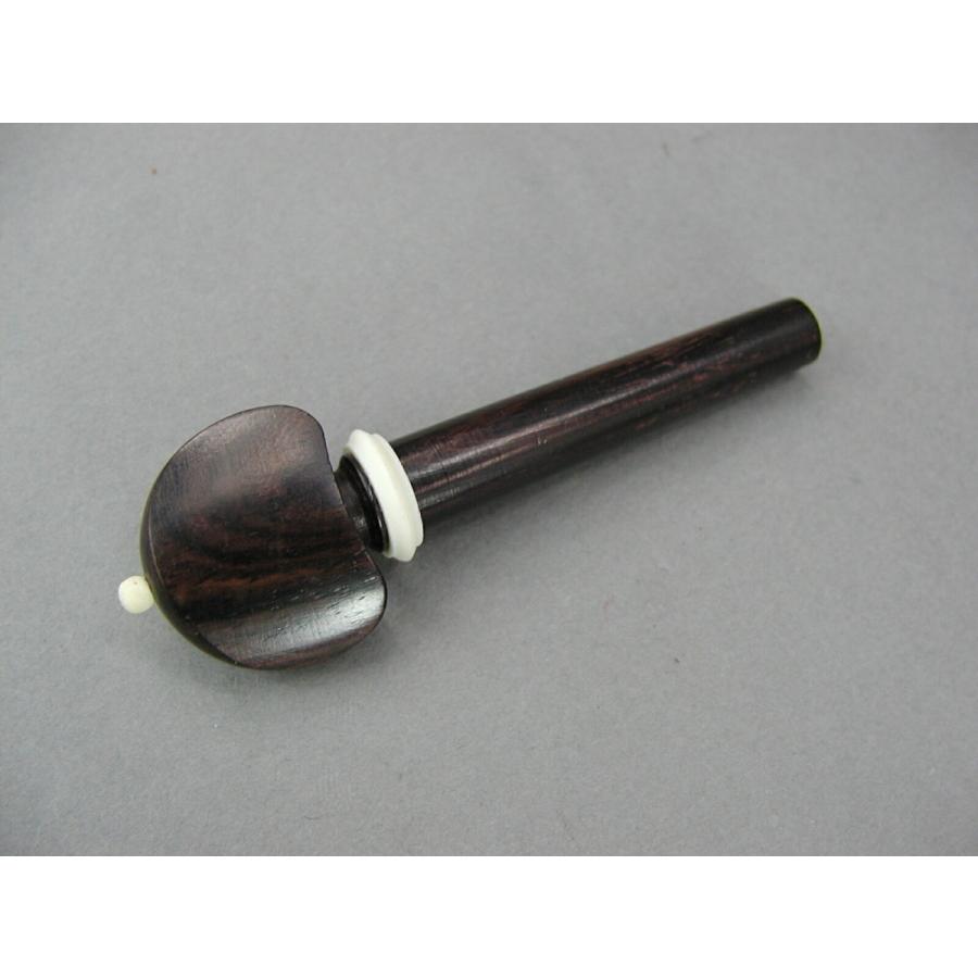 ヒル型/ホワイト ローズウッド材 バイオリン ペグ Violin Rosewood Peg
