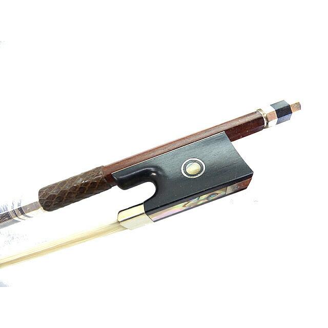 Quality Violin Bow 4/4-02 バイオリン弓(サムグリップ:茶) : 底値楽器