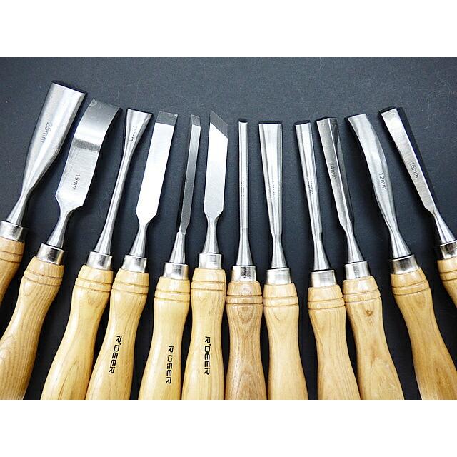 R’DEER Chisel 12P set 木工用 ノミ 12本セット : 底値楽器屋 - 通販 - Yahoo!ショッピング