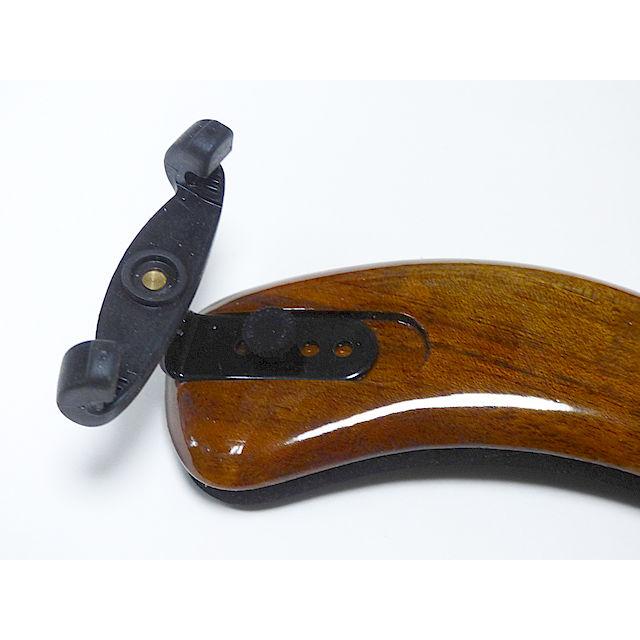 木製ビオラ肩当 ビバ ラ ムジカ プロフェッショナル ウォルナット材 黒金具 Viva La Musica Viola Professional Walnut BLACK金具_1