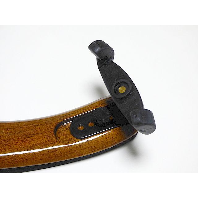 木製ビオラ肩当 ビバ ラ ムジカ プロフェッショナル ウォルナット材 黒金具 Viva La Musica Viola Professional Walnut BLACK金具_2