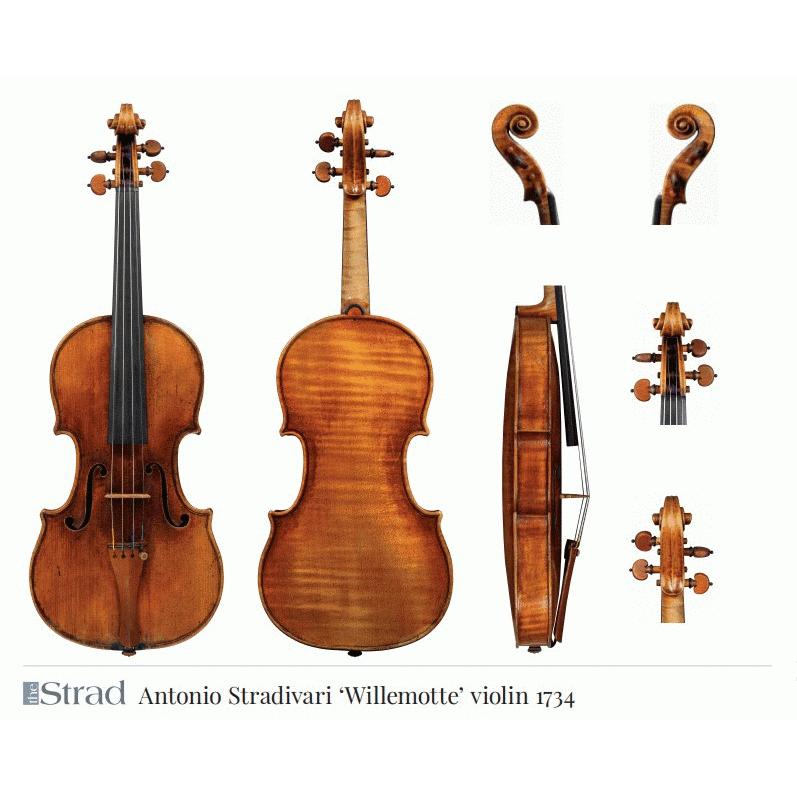 Anton Stravdivari "Willemotte" 1734 バイオリンポスター｜sokonegakkiya