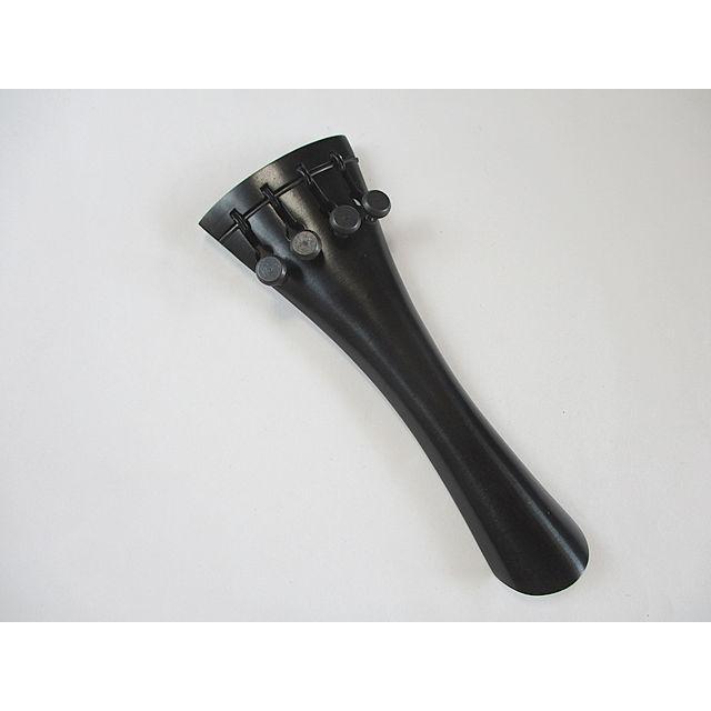 FrenchHollow/Adjuster Builtin Violin Tailpiece Ebony アジャスター付きバイオリンテールピース エボニー フレンチホロウ型