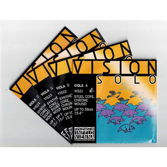 ビオラ弦 ビジョン ソロ VISION Solo for Viola VIS200 set : 底値楽器