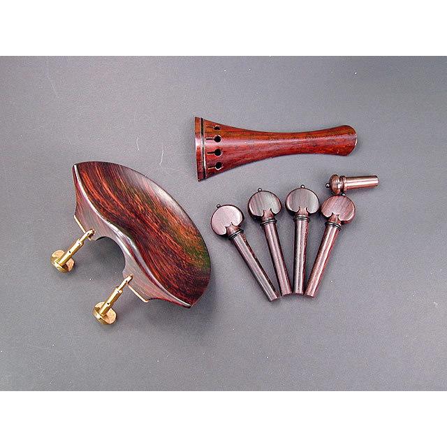 Vn Fitting set Rosewood Black Semi-Hill Old Flesch