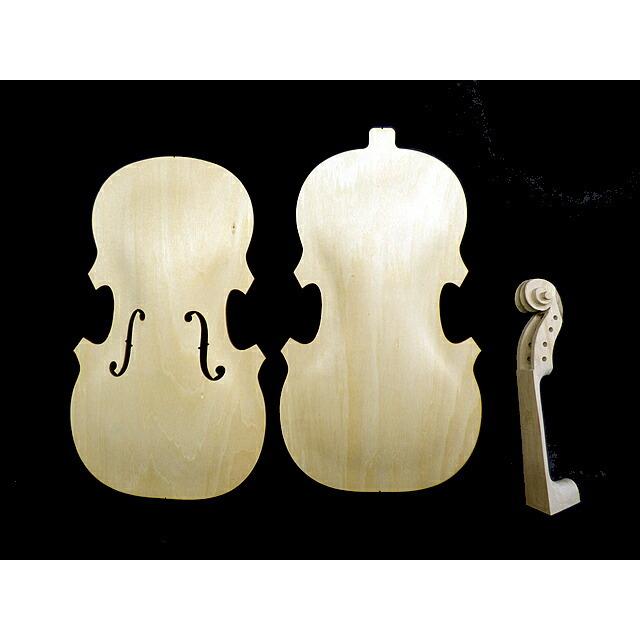 Violin unfinished set 1/2 Top,Back,Neck 1/2バイオリン用 白木 表板