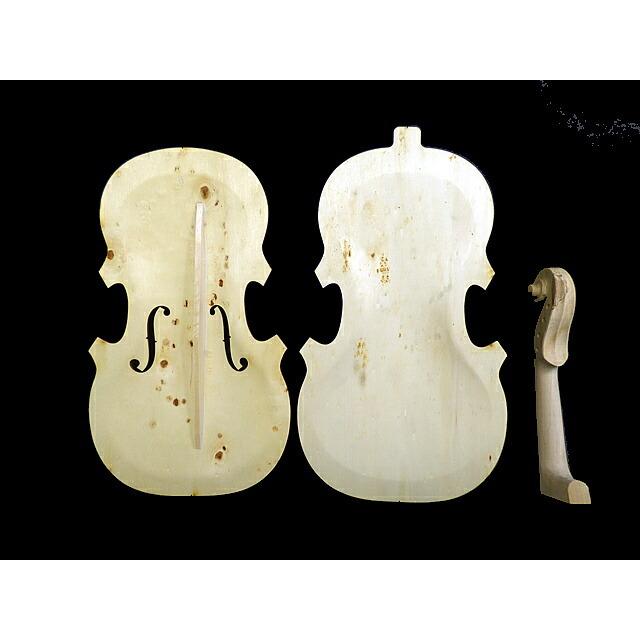 Violin unfinished set 1/2 Top,Back,Neck 1/2バイオリン用 白木 表板