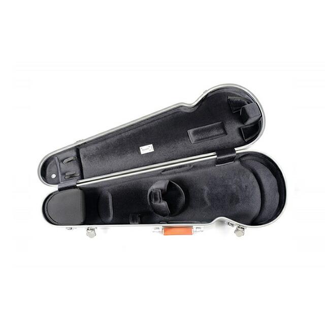 バイオリンケース バム ハイテック コンツアード ブラッシュド アルミニュウム bam Violin case Hightech Contoured \"LA DEFENSE\" DEF2002XLA Brushed Aluminumの画像