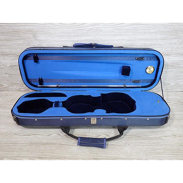 訳あり バイオリンケース 4/4 ブルー Oblong Violin Case Blue : 底値