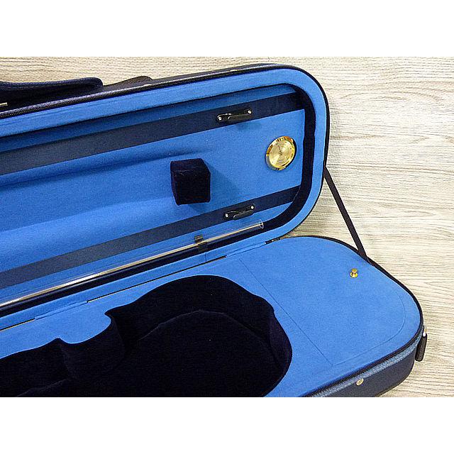 訳あり バイオリンケース 4/4 ブルー Oblong Violin Case Blue : 底値