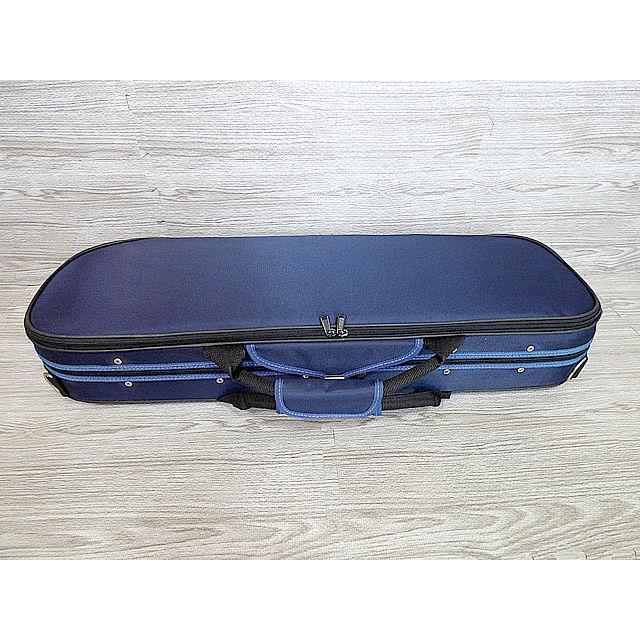 訳あり バイオリンケース 4/4 ブルー Oblong Violin Case Blue : 底値