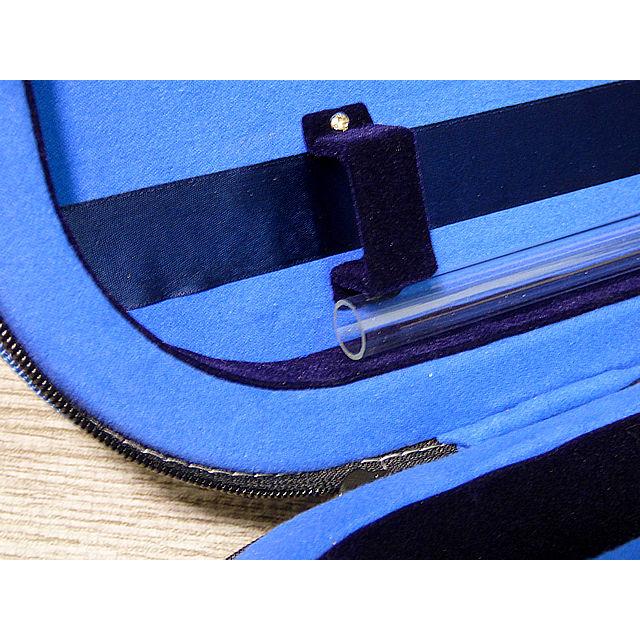 訳あり バイオリンケース 4/4 ブルー Oblong Violin Case Blue : 底値