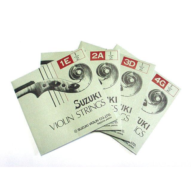 鈴木バイオリン弦 4本セット 4/4(-3/4)、1/2(-1/4)、1/8(-1/16) SUZUKI