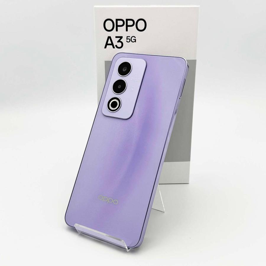 新品未使用OPPO A3 5G パープル　本体 OPPO A 安心の1年保証！OPPO A3 5G A402OP 128GB パープル 本体