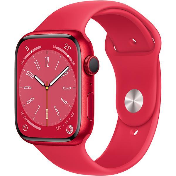 Apple Watch アップル ウェアラブル スマート ウォッチ Series 8 GPSモデル 45mm MNP43J/A [(PRODUCT)REDスポーツバンド]【ラッピング対応可】｜sokutei｜02