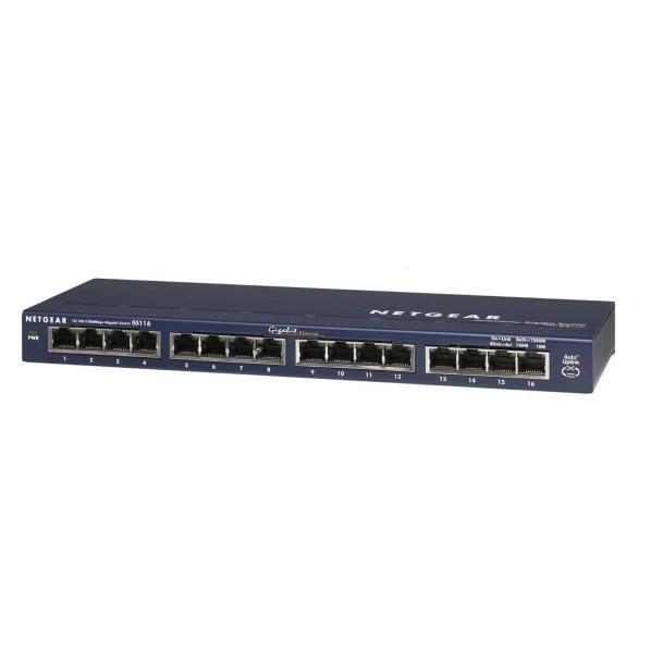 NETGEAR 16ポートギガビットスイッチ Netgear 16 ポート ギガビット ネットワークスイッチ 青| Techinn