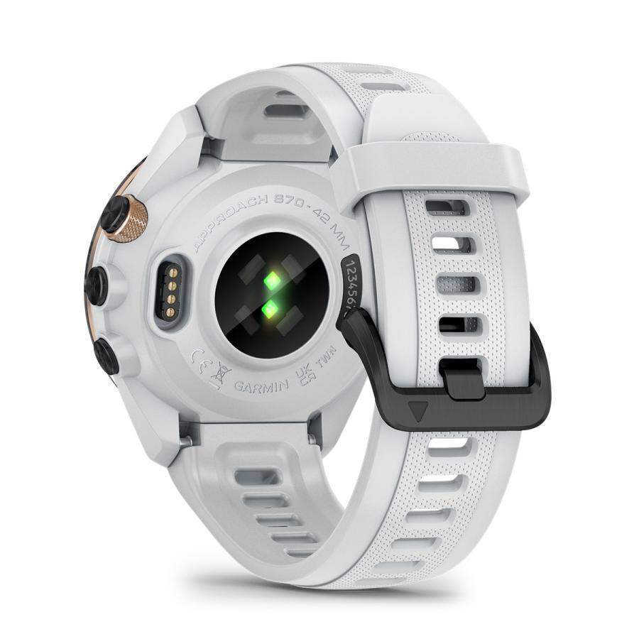 GARMIN Approach S70 42mm White ゴルフウォッチ GPSマップ Suica対応 