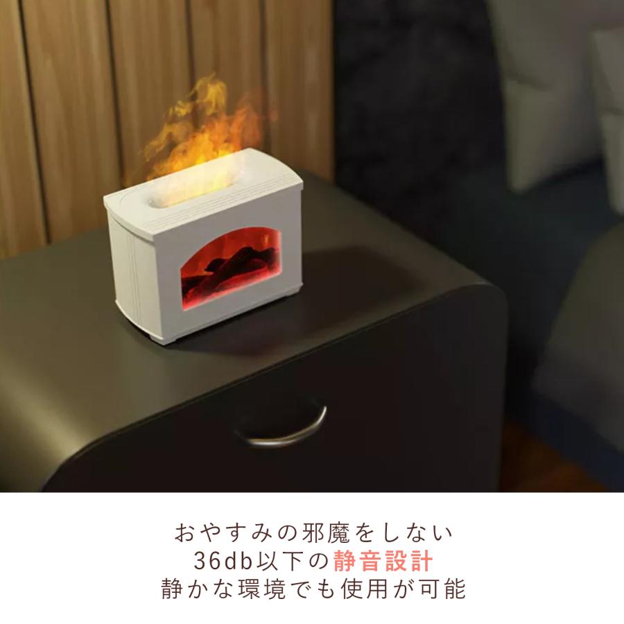 セール中／ 加湿器 卓上 おしゃれ 大容量 暖炉型 USB加湿器 上から給水