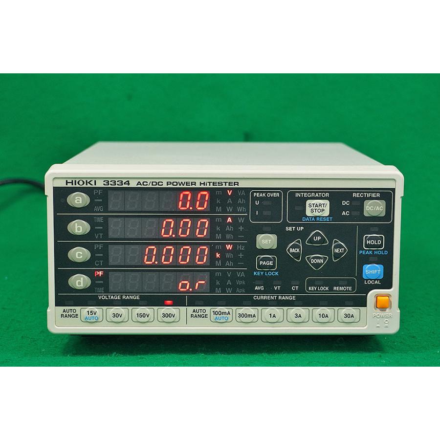 AC/DC パワーハイテスタ 軽く 3334 HIOKI 日置電機 中古 AC/DC パワーハイテスタ 軽く 3334 HIOKI 日置電機 中古