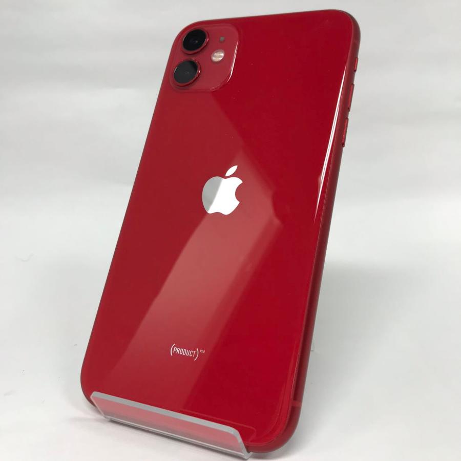 iPhone 11 【中古Cランク】iPhone11 64GB レッド バッテリー最大容量80 