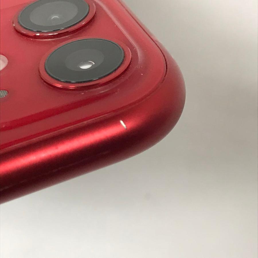 iPhone 11 【中古Cランク】iPhone11 64GB レッド バッテリー最大容量80 