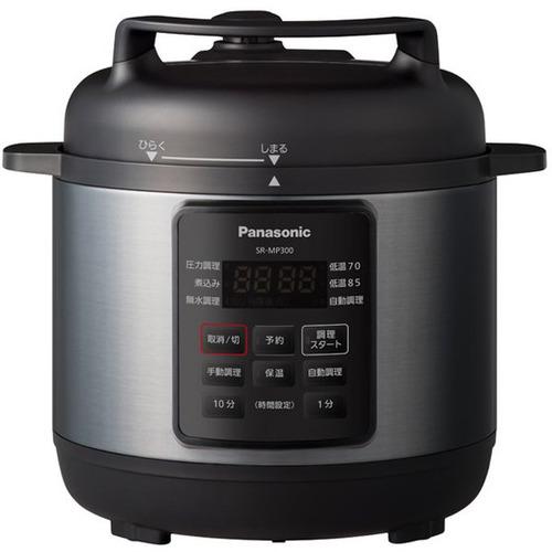 Panasonic 電気圧力鍋 SR-MP300　美品 Panasonic（パナソニック） SR-MP300 電気圧力鍋 ブラック【ラッピング