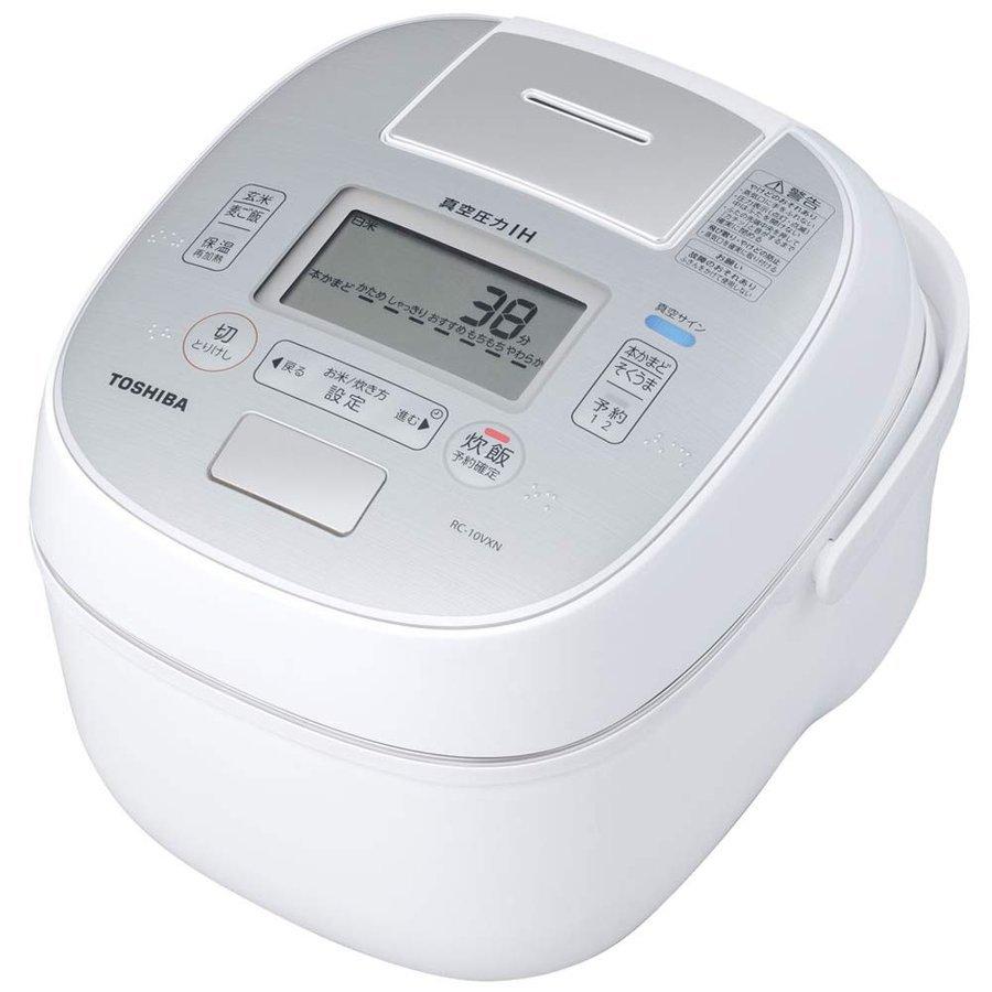 TOSHIBA 東芝 真空圧力IHジャー炊飯器 合わせ炊き 5.5合炊き RC-10VXN 