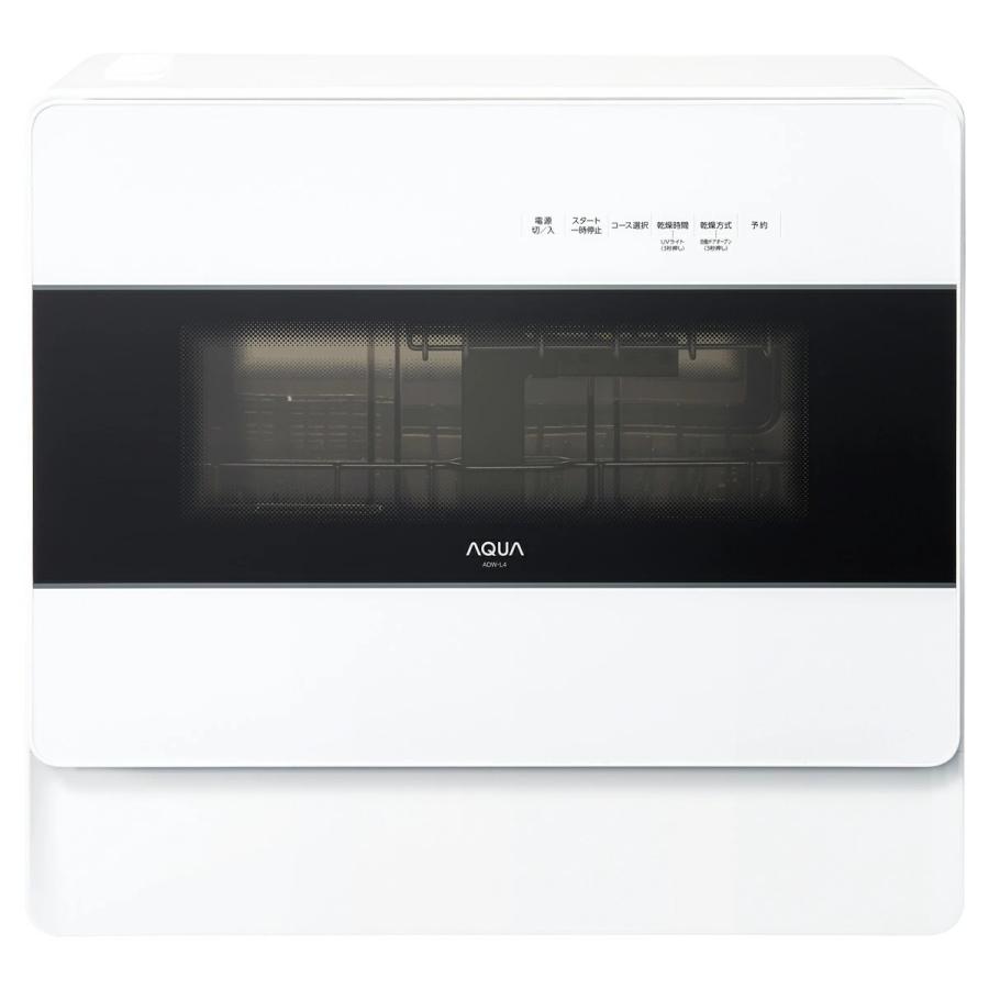 AQUA（アクア） 食器洗い機 ADW-L4-W [ホワイト] 送風乾燥機能付き 