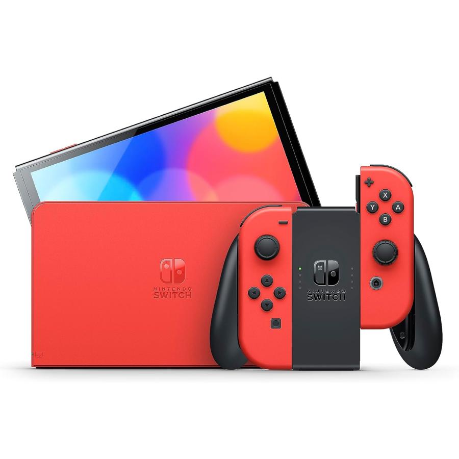 【訳あり】Nintendo Switch ニンテンドー スイッチ 本体 有機EL マリオレッド 任天堂 【ラッピング対応可】｜sokuteikiya｜02