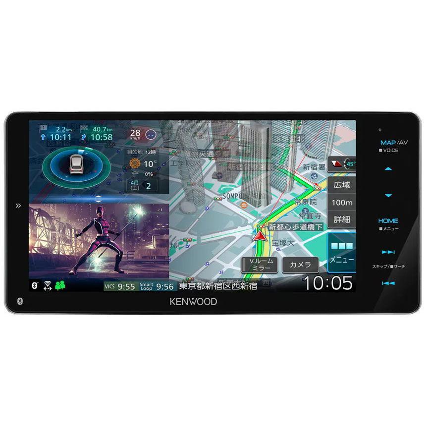 ケンウッド KENWOOD カーナビ フルセグ 彩速ナビ MDV-M809HDW