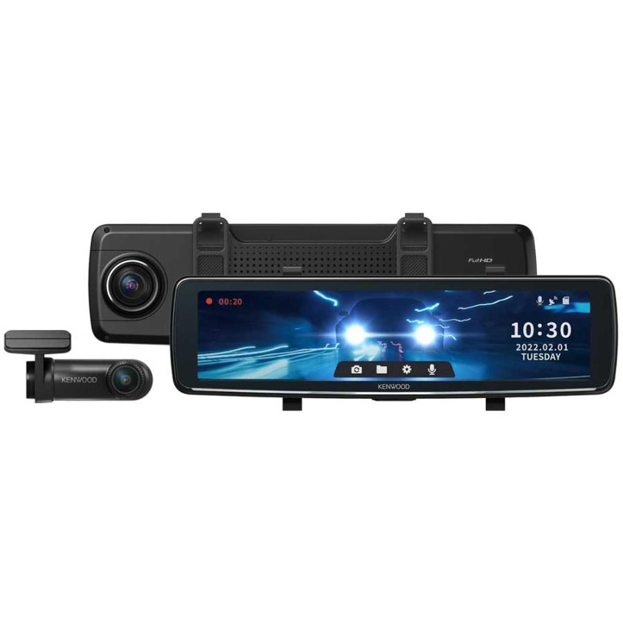 ケンウッド KENWOOD デジタルルームミラー型ドライブレコーダー DRV