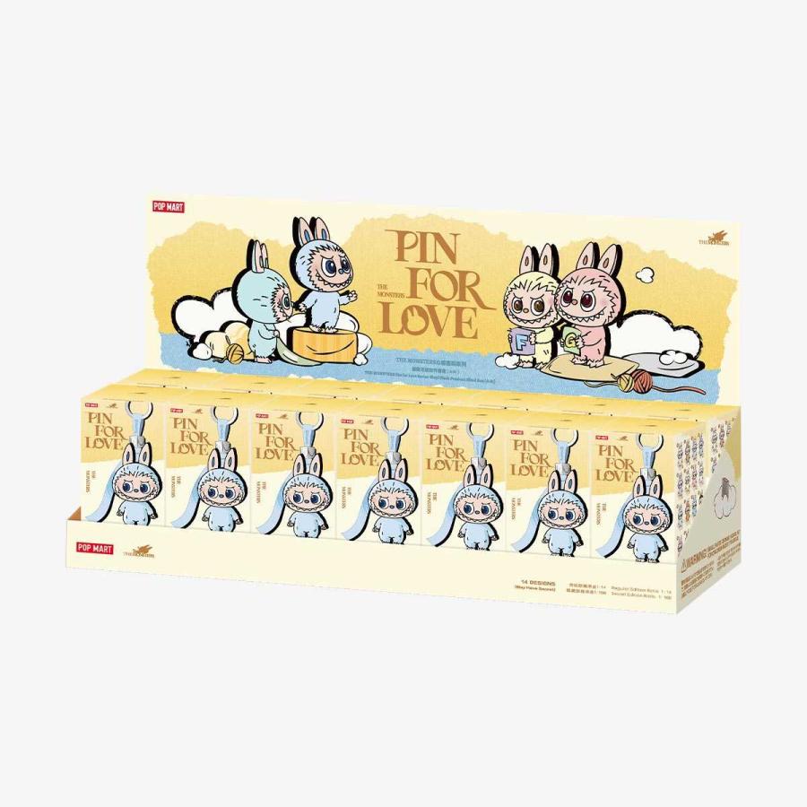 Labubu POP MART THE MONSTER PIN FOR LOVE シリーズぬいぐるみ