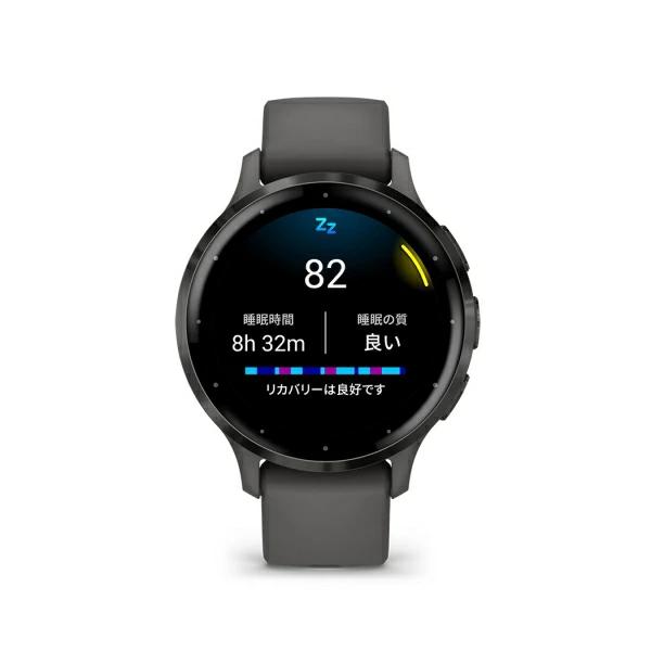 GARMIN ガーミン Venu 3S Suica対応 スマートウォッチ 010-02785-40 [Black Sesame/Slate][ラッピング可]の画像
