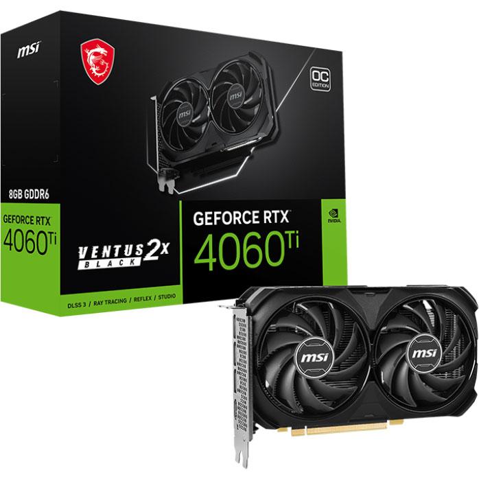MSI グラフィックボード GeForce RTX 4060 Ti VENTUS 2X BLACK 8G OC 