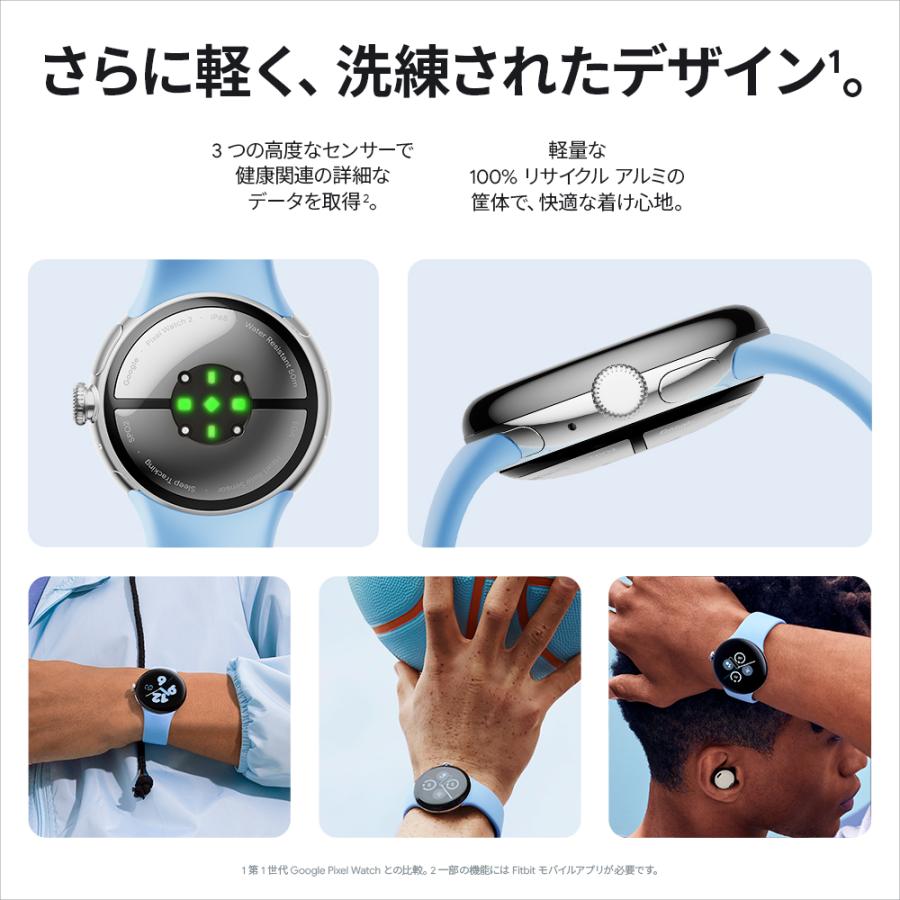 Google Pixel Watch 2 Wi-Fiモデル GA05029-GB [Matte Black アルミ